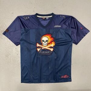 Vintage 2000s Johnny Blaze Rare Double Sided Rap Hip Hop Streetwear Jersey XL